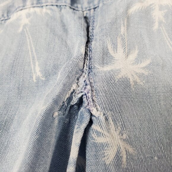 Summer Palm Tree Shirt Dress - Picture 9 of 10